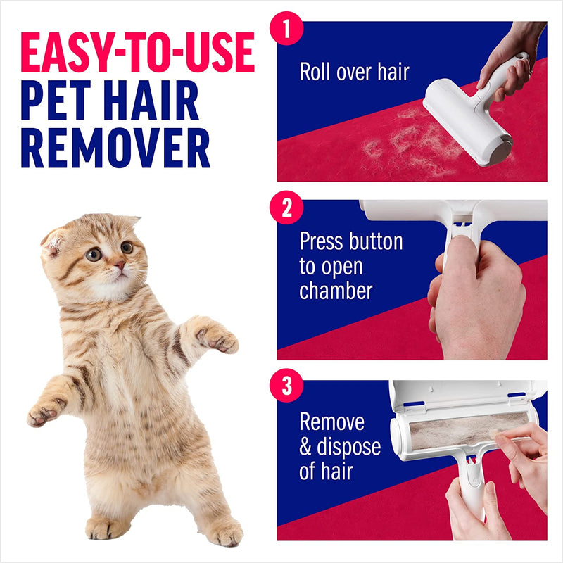 Reusable Cat and Dog Hair Remover for Furniture, Couch, Carpet, Car Seats or Bedding