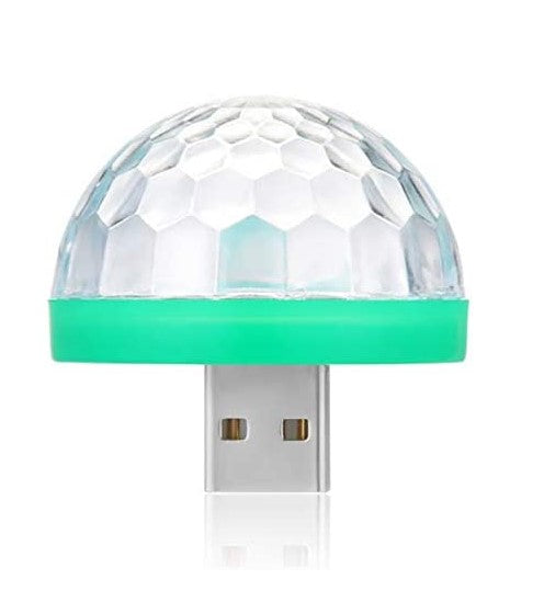 LED Small Magic Ball ,Micro USB Mini RGB LED Bulb 4W Stage Light Sound Control (3 Pack)